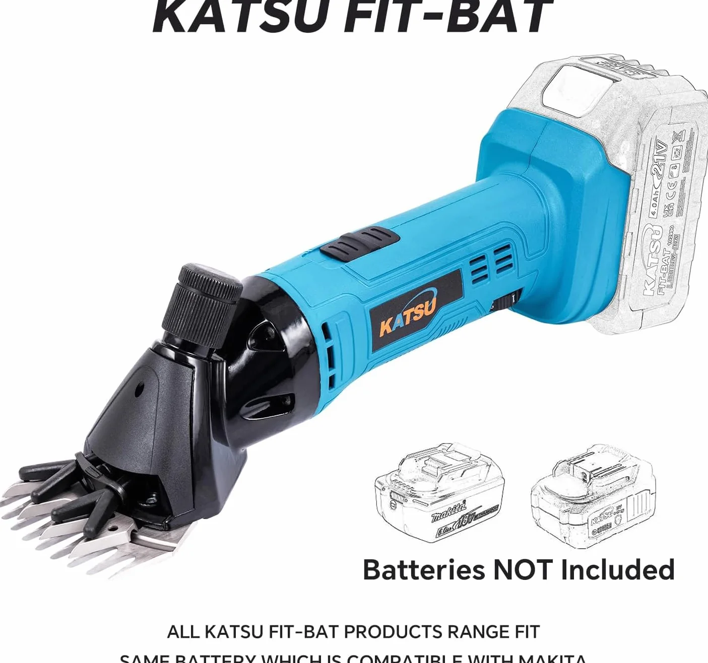 Tosatrice per Pecore a Batteria 21V KATSU FIT-BAT 6 Velocità