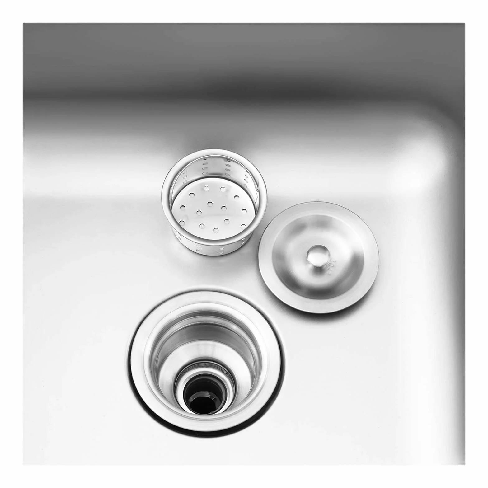 Royal Catering Lavello da Cucina in Acciaio Inox Lavello Armadiato RC-IKS07 (500 x 400 x 260 mm, Acciaio Inox, Alzatina 100 mm)