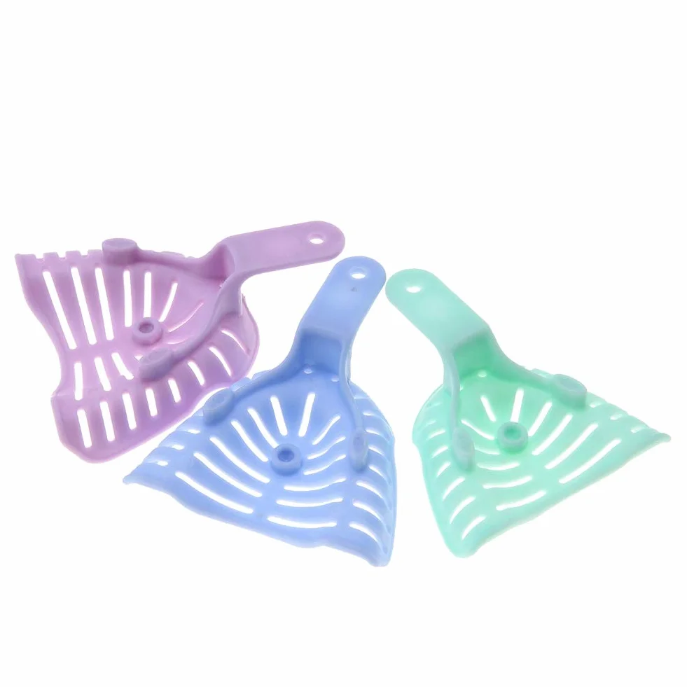 Vassoio Dentale in Plastica 6 Pezzi, Vassoi per Impronte Dentali