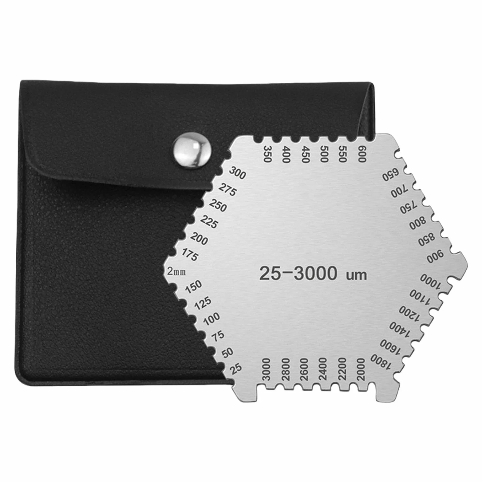 Precisions Paint Thickness Gauges Stainless Hexagon Wet Film Comb 25-3000um Laboratory Measurement Tool