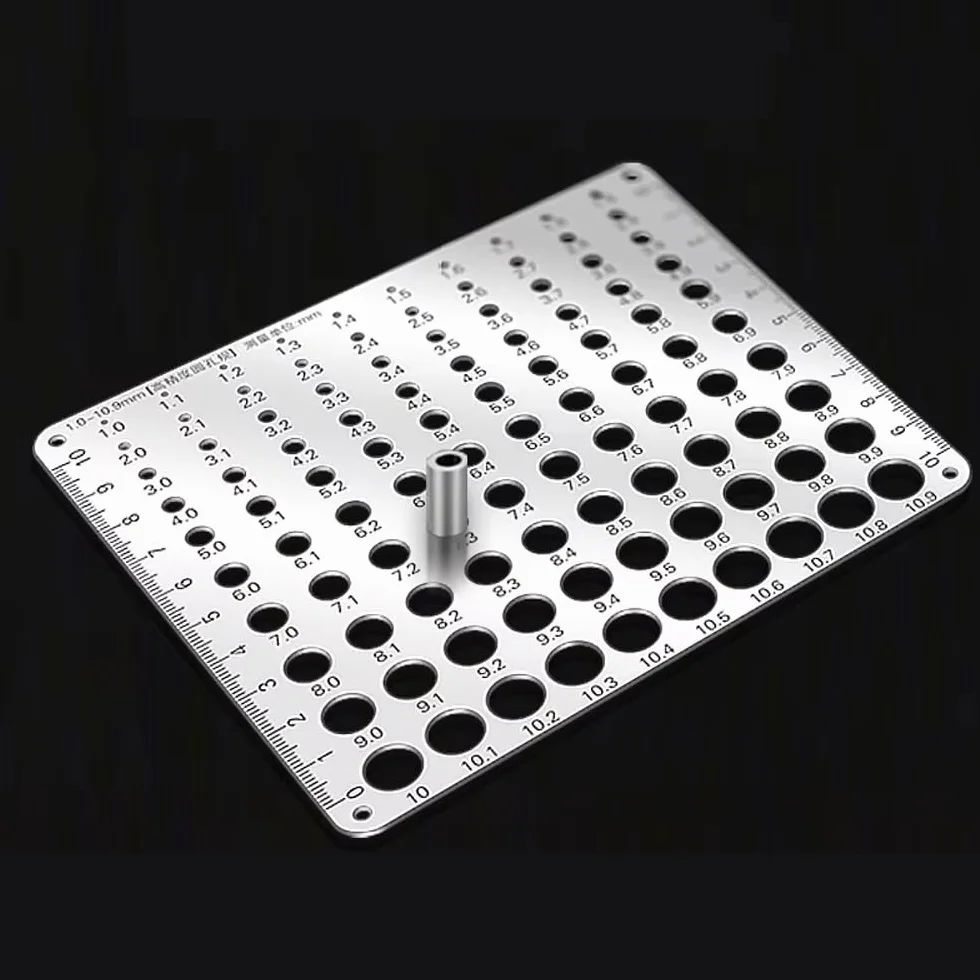Calibro per Punte da Trapano in Acciaio Inossidabile 1,0-10,9 MM