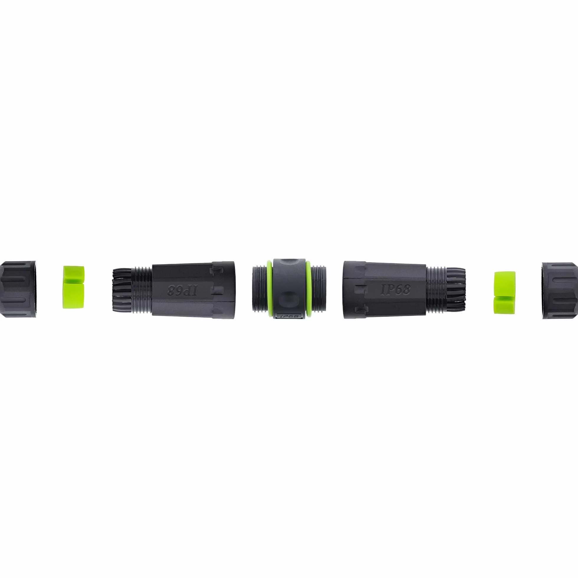 Inline Connettore in fibra ottica LC Duplex, IP68, impermeabile, connettore in fibra ottica esterna, singlemode, connettore LC LC per alloggiamento M20, 69927B
