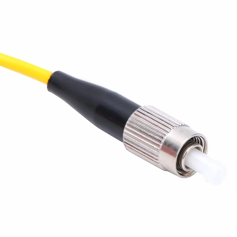 Garosa 2 pezzi Cavo Patch Fibra Ottica FC/UPC a FC/UPC, Singolo Modo, Cavo Jumper Giallo per Connessione Industriale, Cavi in Fibra per Rete LAN