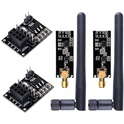 Lanko Modulo ricetrasmettitore RF NRF24L01+PA+LNA antenna SMA 2,4 GHz 1100M NRF24L01 fili