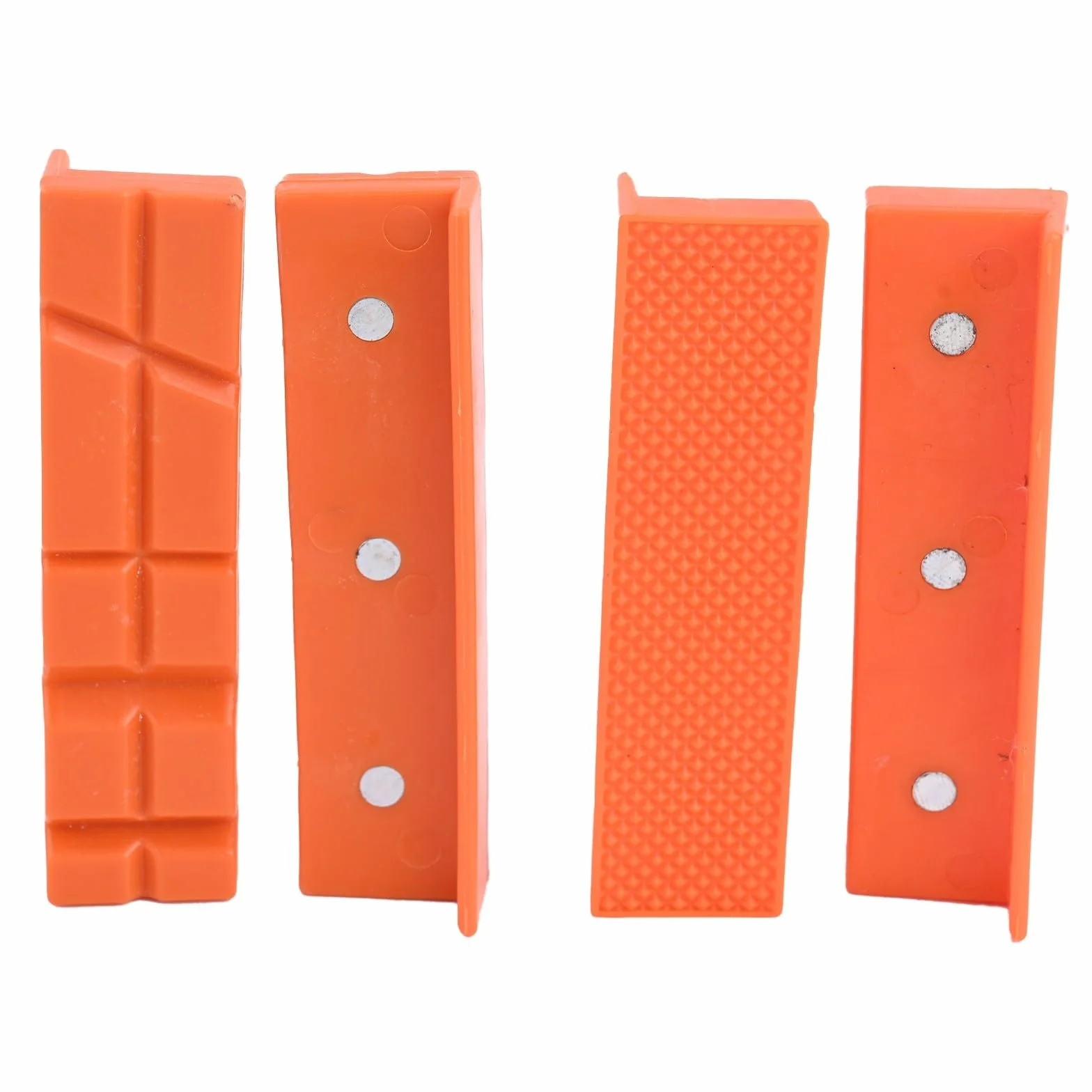 Ganasce magnetiche per morse 10,2 cm in gomma morbida arancione