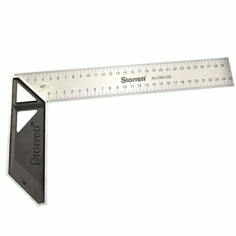 Starrett K53M-300-S Squadra da falegname in Acciaio inossidabile