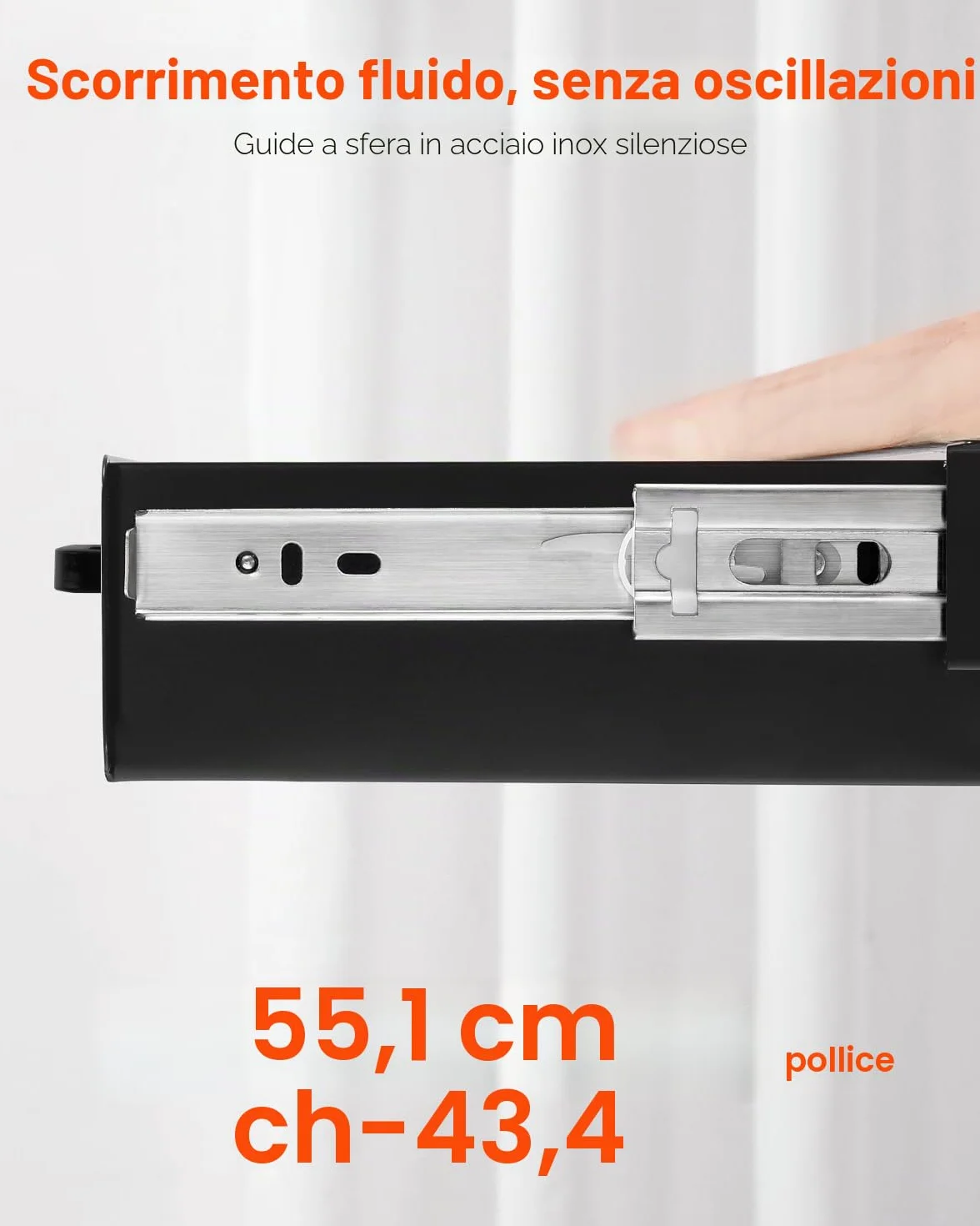 VEVOR Cassetto Estraibile Sotto Scrivania 635 x 232 x 75 mm Organizzatore Nascosto per Riporre Oggetti sulla Scrivania, Cassetto Portapenne Sotto Tavolo, per Postazioni di Lavoro da Ufficio, Nero