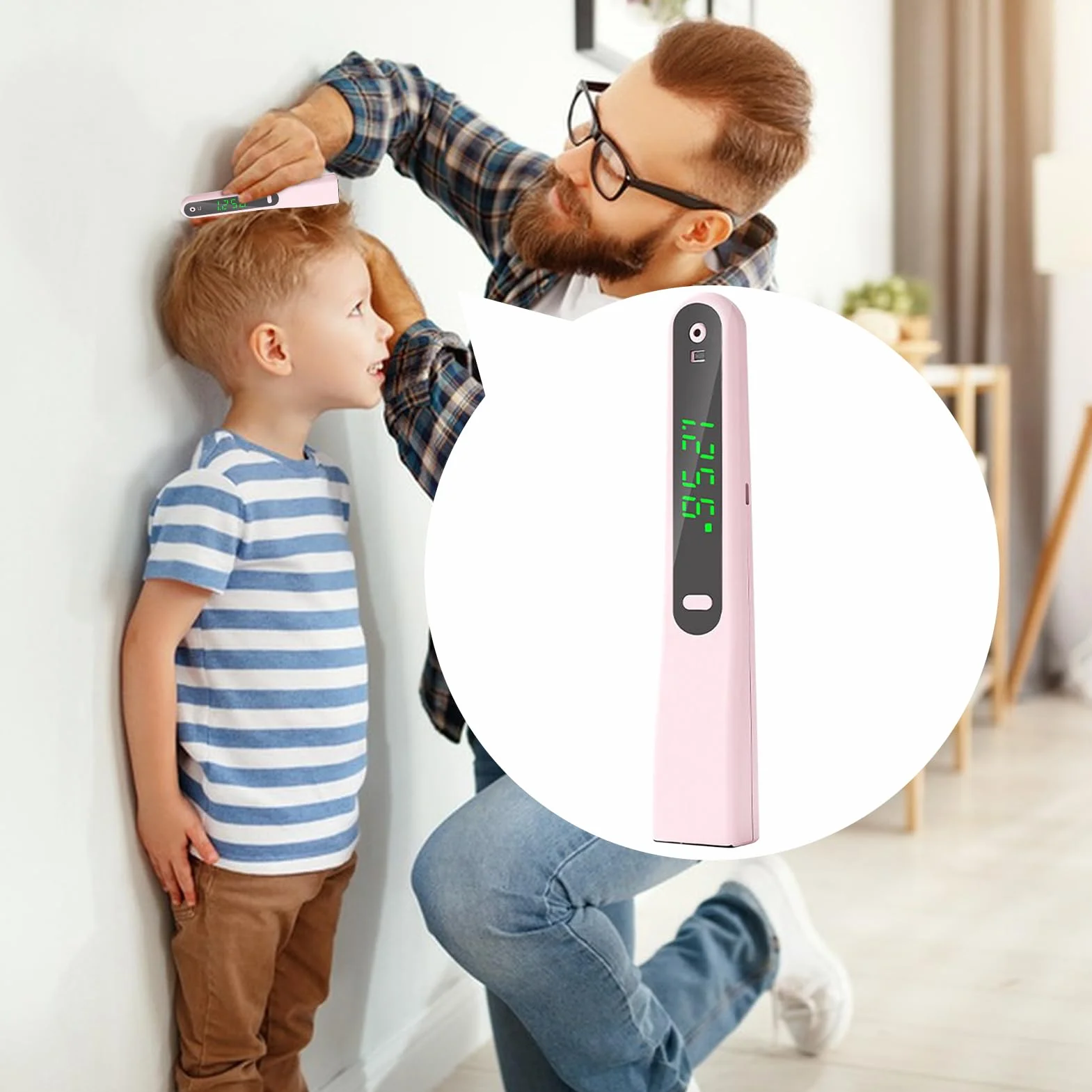 Dispositivo Di Misurazione Altezza - Righello Elettronico Portatile E Palmare - Dispositivo Portatile Per Misurazione Altezza | per l'Uso in Casa, Palestra, Ufficio, Ambulatorio, per Professionisti Sa