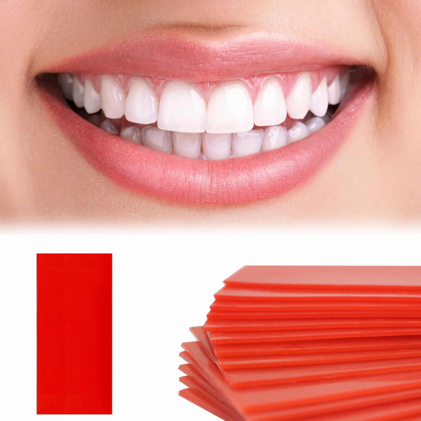 AOVNA 18Pcs Foglio di cera dentale Rosso Base Piastra Ortodontico Materiale ausiliario