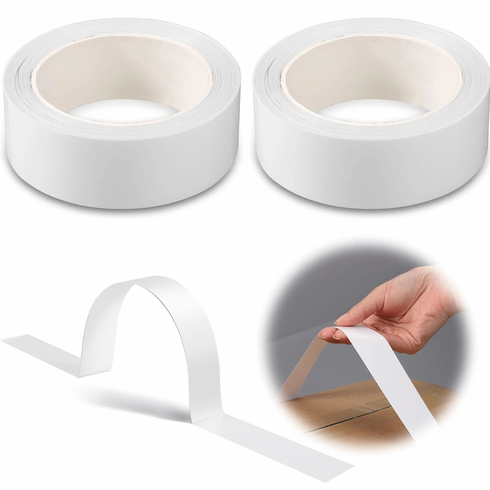 120 Pezzi Maniglia per il Trasporto Adesiva, Box Adhesive Carry Handle Cinghie per Scatole per il Trasporto di Scatole di Sollevamento in Movimento, Carico di Trasporto Fino a 11,34 kg