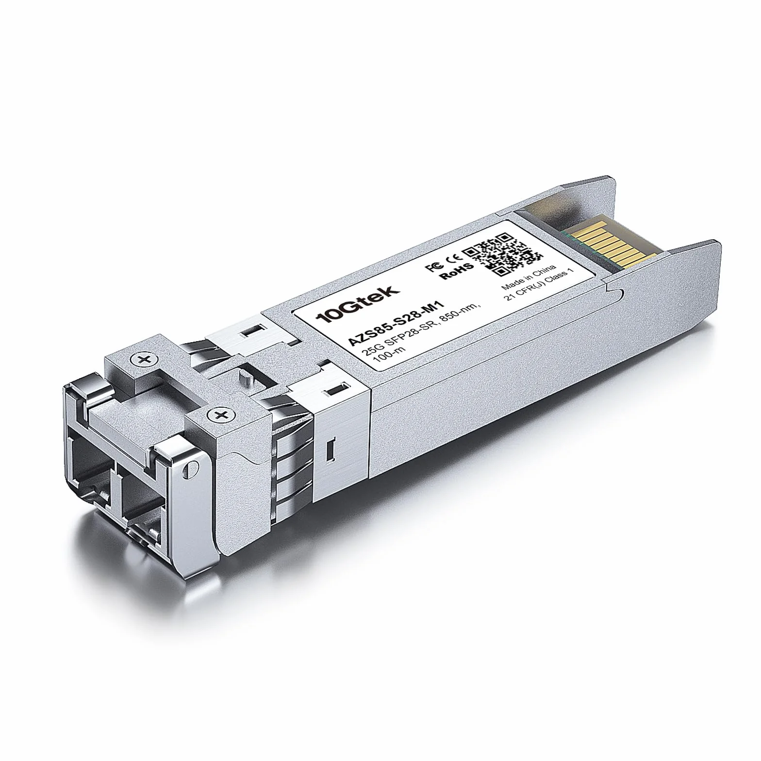 10Gtek 25G SFP28 SFP+ Transceiver 25GBase-SR Modulo 850nm MMF 100m Compatibile Cisco Ubiquiti MikroTik Supermicro