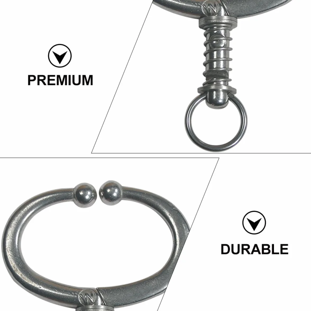 Anello Nasale in Acciaio Inox per Bovini Pinza a Becchi Spessi