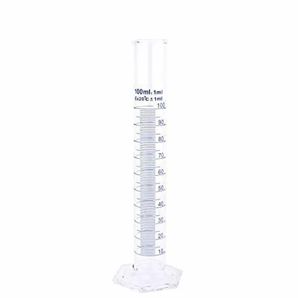 Cilindro graduato in vetro 100 ml Teqler