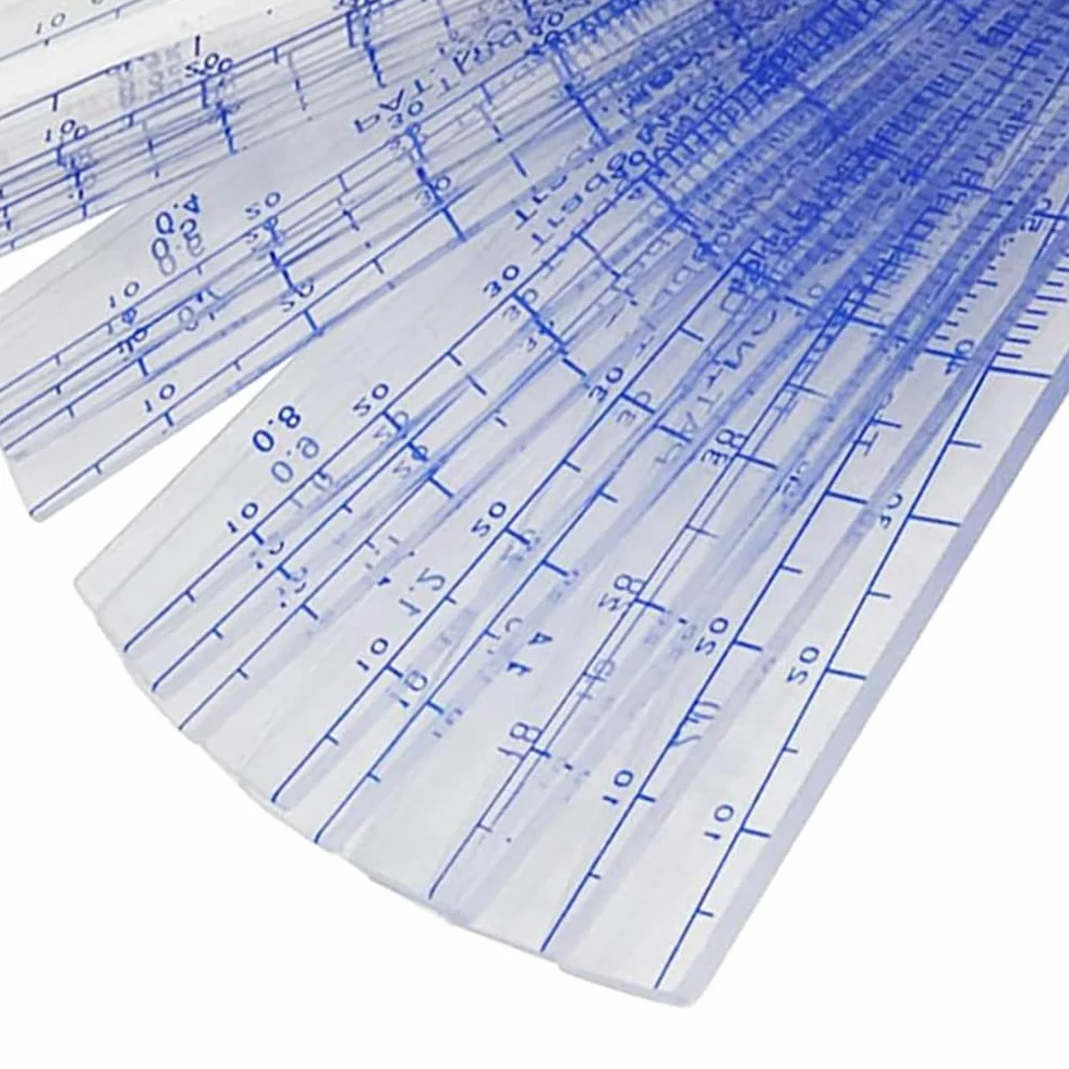 Calibro in plastica 0,05-3 mm misuratore metrico 21 fogli
