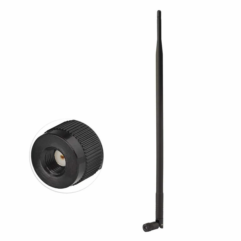Superbat Antenna Esterna Omnidirezionale 900MHz 3G 4G 9dBi Gomma RPSMA SMA M Router Telecamere