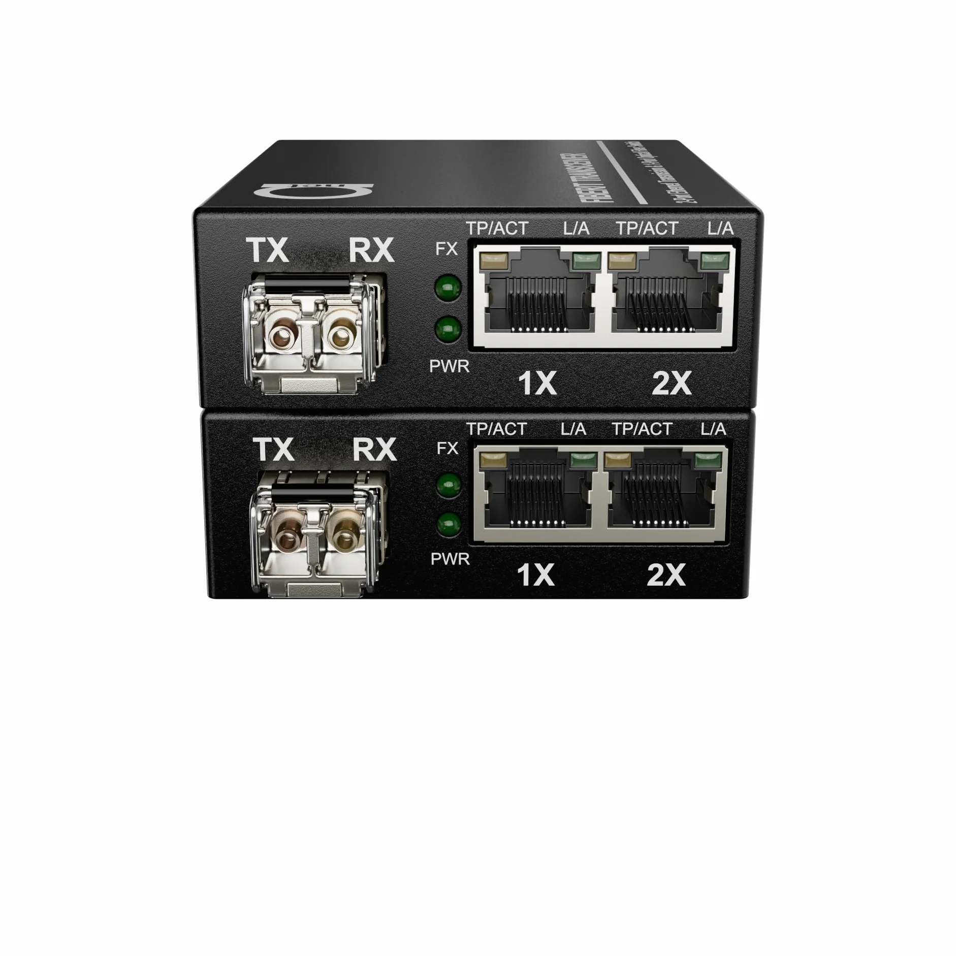 Coppia di convertitori multimediali in fibra Gigabit Ethernet RJ45 MM LC 850nm SFP 10/100/1000Base-Tx 1000Base-SX