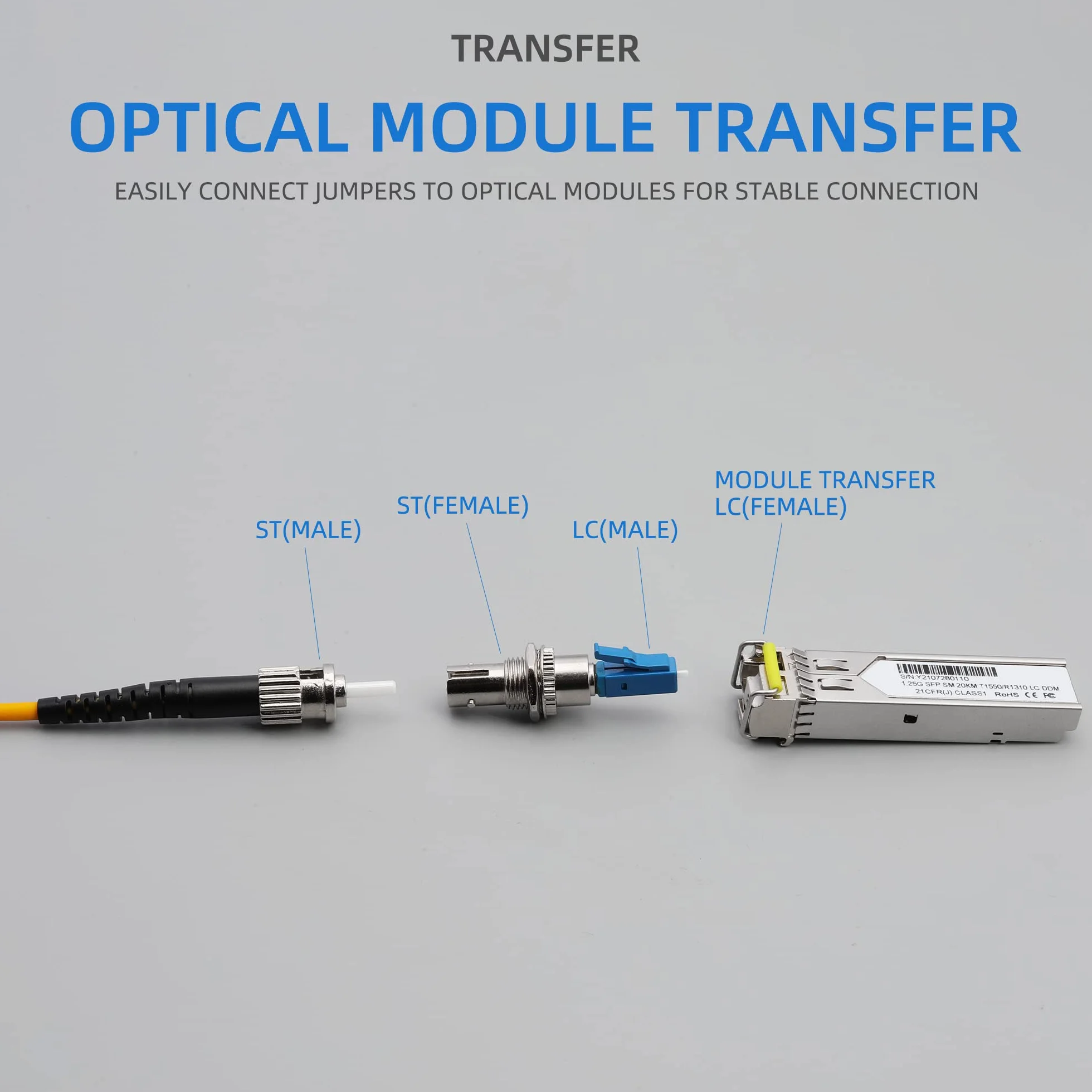 LC Maschio a ST Femmina Adattatori Singolo Modo Flangia Multimodale Accoppiatori Combinazione Ibrida Testa di Conversione Connettori Fibra Ottica