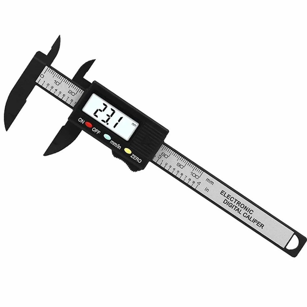 Elettronico Digitale Vernier Calibro 0-100mm Strumento di Misurazione per Gioielli Righello Digitale