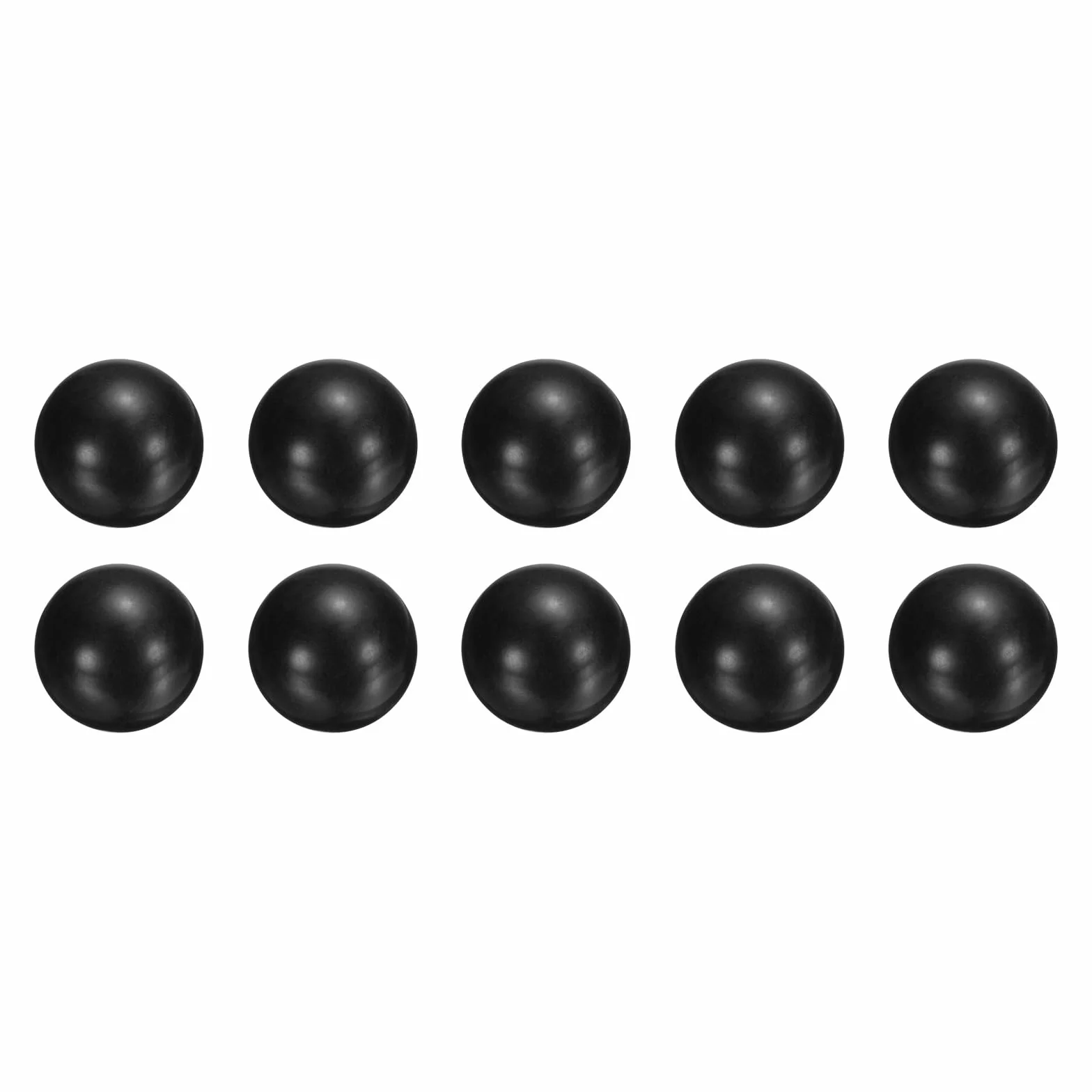 sourcing map 10 sfere per cuscinetti in plastica POM 11/16" (17,3 mm) G2 di precisione nero