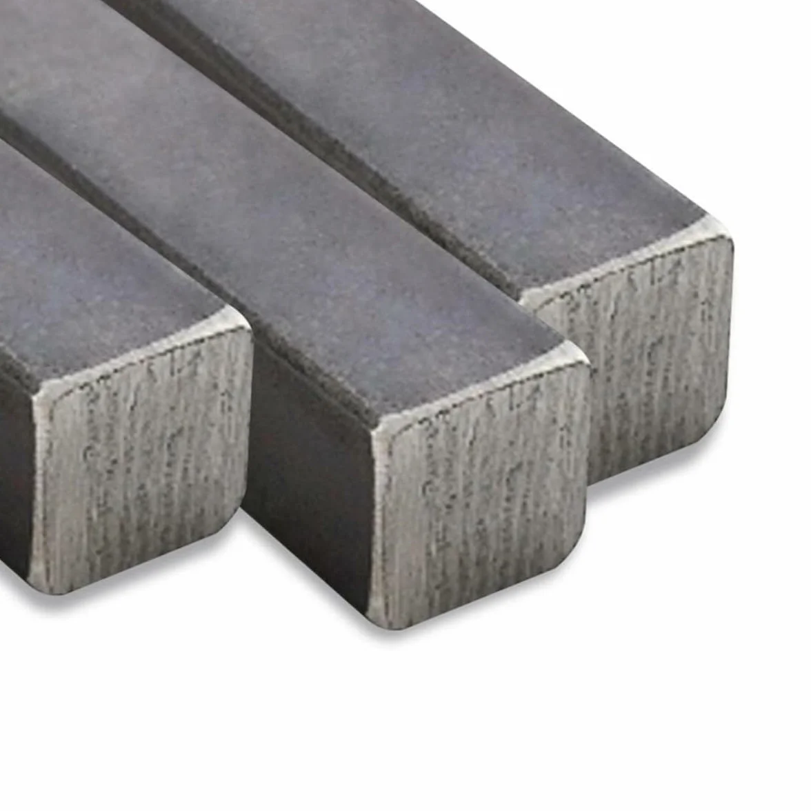 M.P. Metalli Barra quadrata in ferro pieno liscio 10x10x1000 mm Set da 2 pezzi Made in Italy