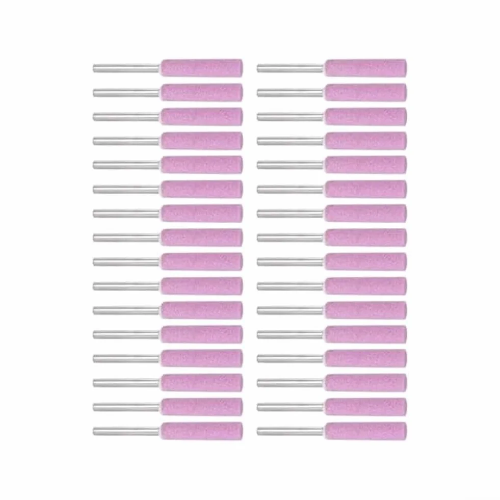Kit affilatrice motosega grana 120 set pietre affilare utensili rotanti 4 mm