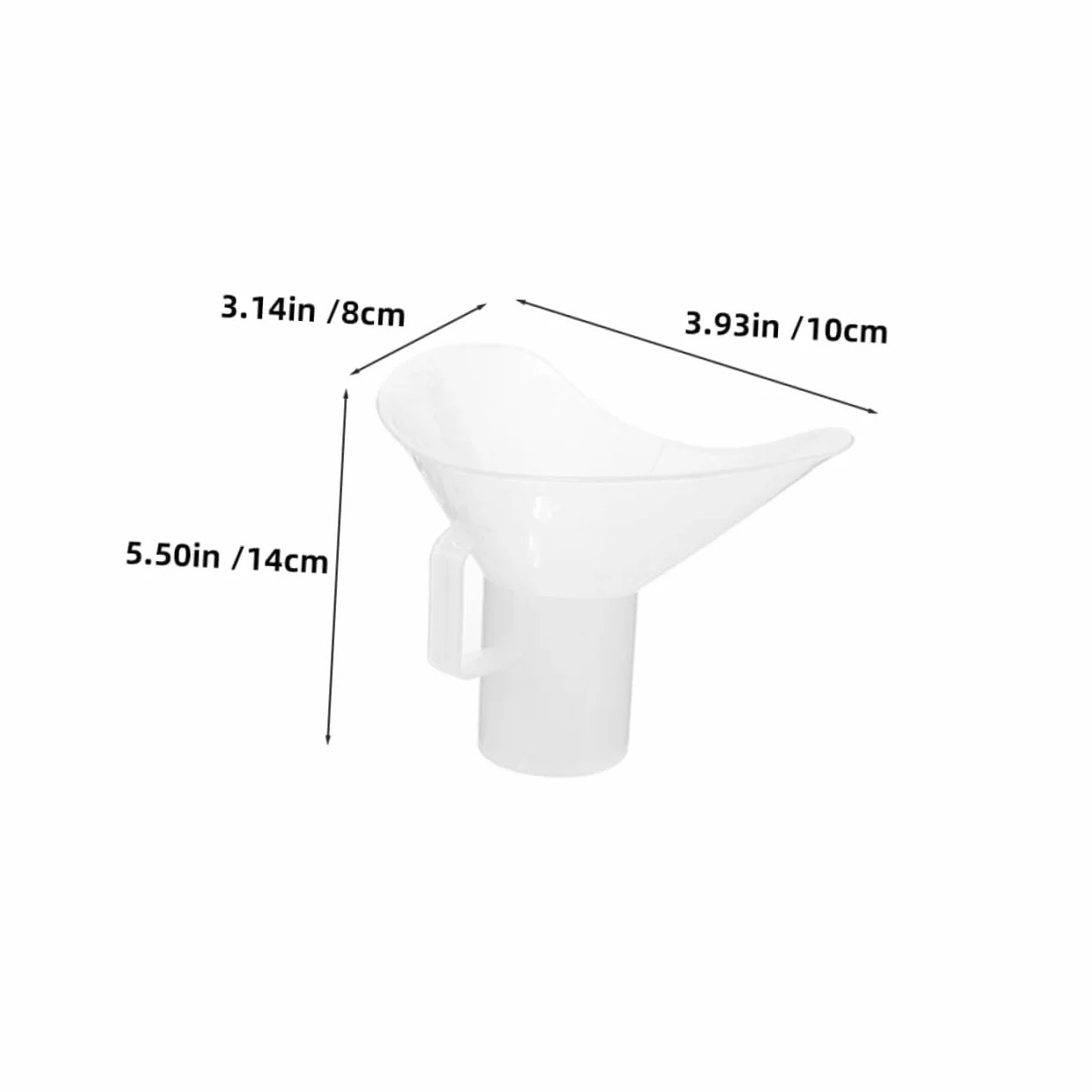 Set 4 Pezzi Bicchieri per Lavaggio degli Occhi in Plastica Bianca per Pulizia Oculare in Laboratorio