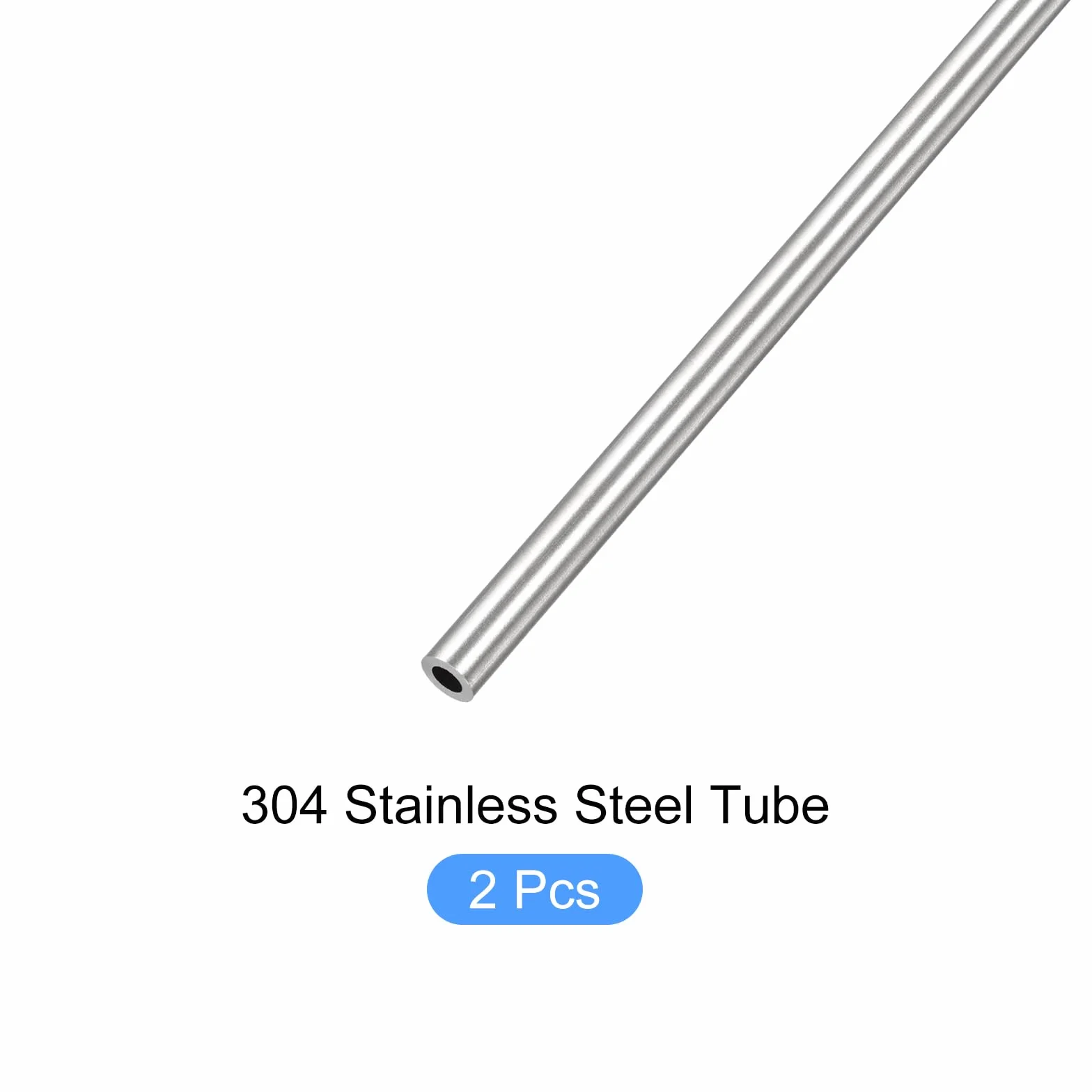 METALLIXITY Tubo in Acciaio Inossidabile 316 (4mm OD x 1mm Wall T x 250mm L) 2pz, Tubazione Dritta - per Arredamento Casa, Macchinari