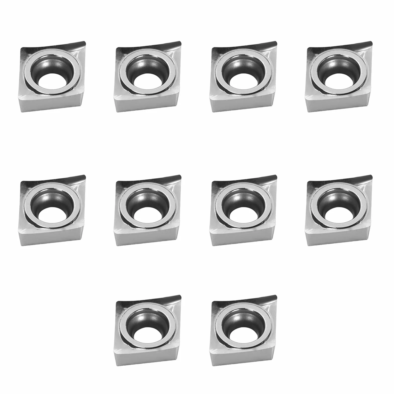10 pezzi accessori per macchine per lame di tornitura, inserti in carburo CCGT060204, inserti in carburo per tornio CNC