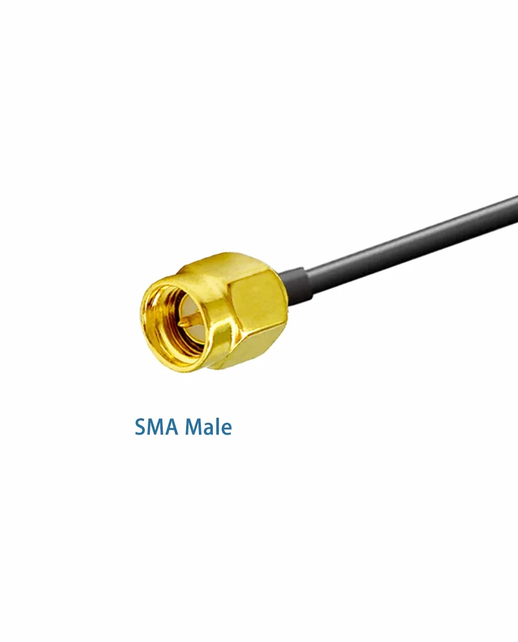 Vecys 4G LTE Antenna SMA Maschio 8DBi GSM/3G/4G/5G Omni-direzionale Impermeabile con Base Magnetica Cavo 3M RG174 Nero