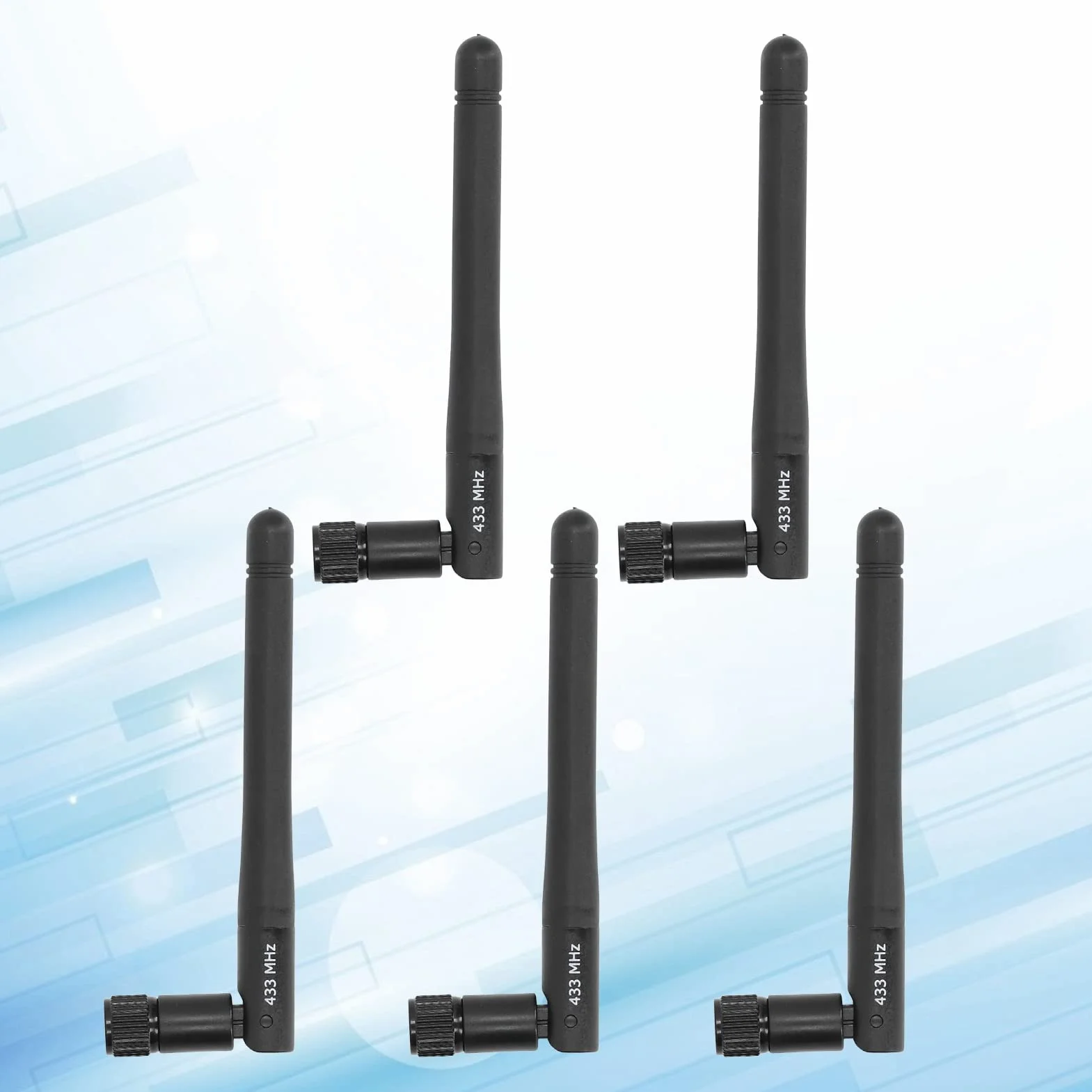 5Pcs 433M Antenna di Trasmissione Wireless Portatile Antenna Pieghevole Antenna TV Esterna Interna Antenna Omnidirezionale Ad Alto Guadagno SMA Maschio Segnale Antenna