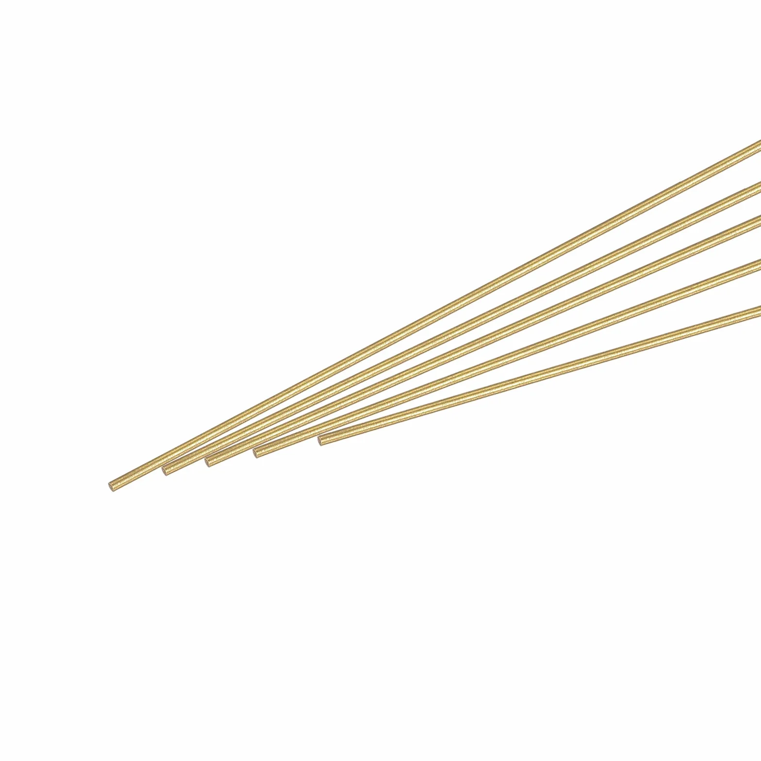 sourcing map Asta in ottone, asta rotonda in ottone, diametro 0,7 mm, lunghezza 300 mm, per modelli RC fai da te, confezione da 10