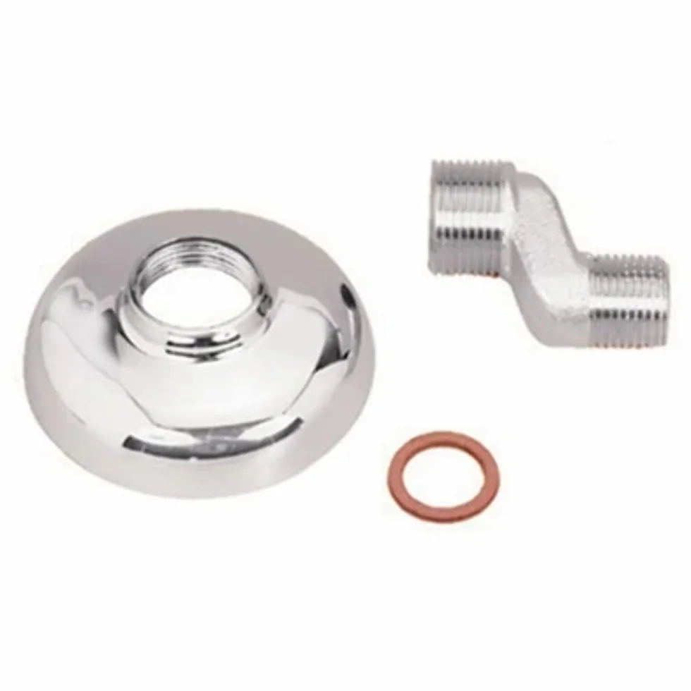 Without Brand / Generic Eccentrico Ottone Cromato con Spostamento 1/2" x 3/4" 25mm