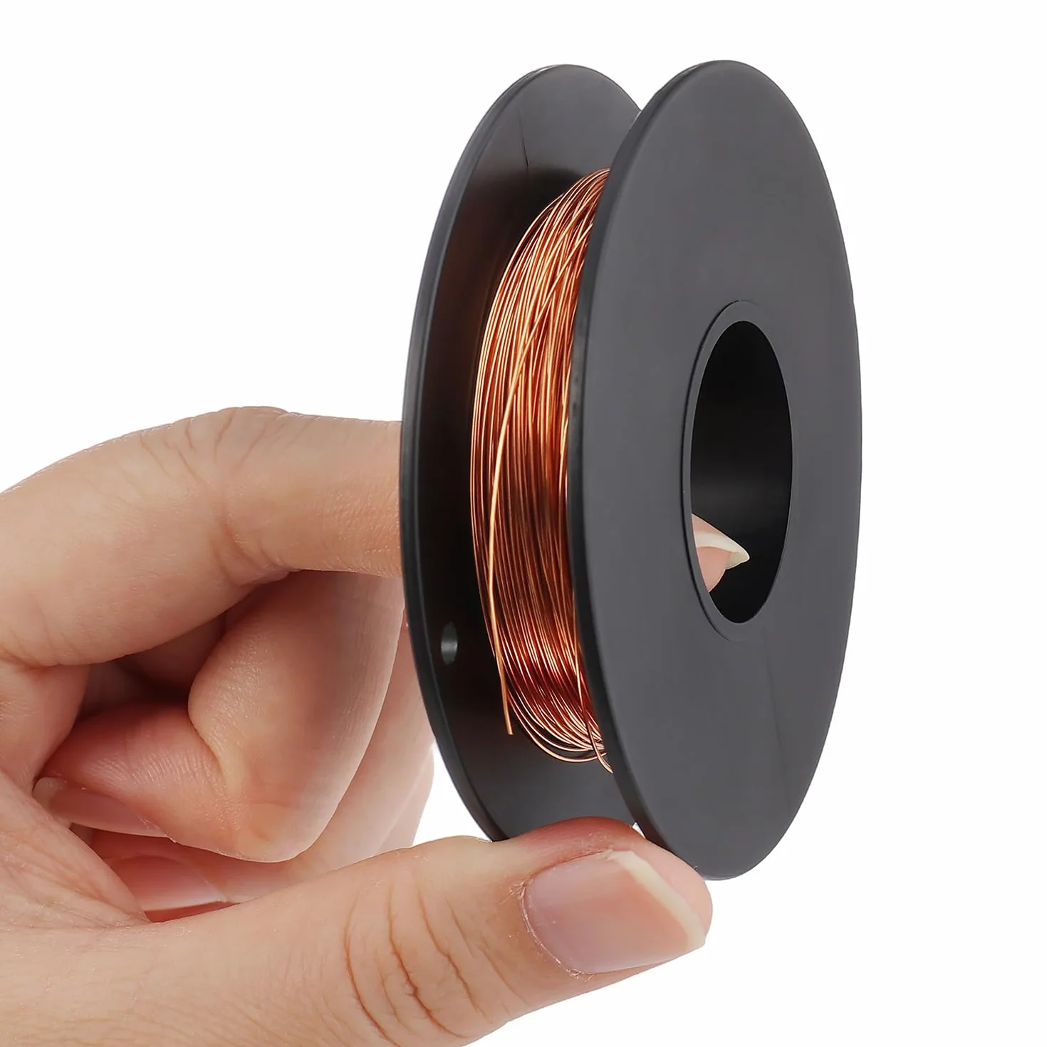 Filo di rame, 0,3 mm x 100 m, bobina di filo di rame puro al 99,9%, filo magnetico T2, per ingegneria elettrica, artigianato, saldatura e fai da te